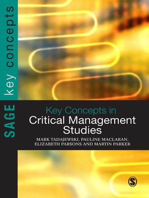 cover image of Key Concepts in Critical Management Studies
